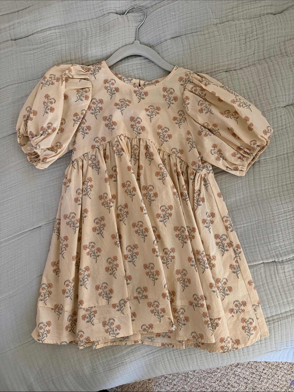Noraleee Floral Puff-Sleeve Kids Dress